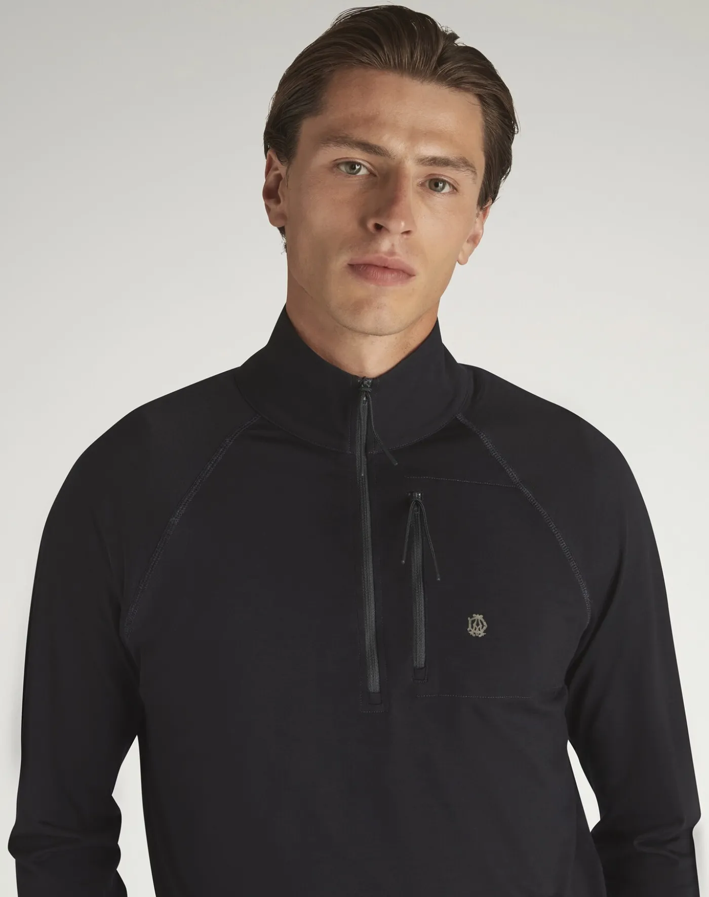 Athluxury Wool 1/4 Zip Long Sleeve T-Shirt