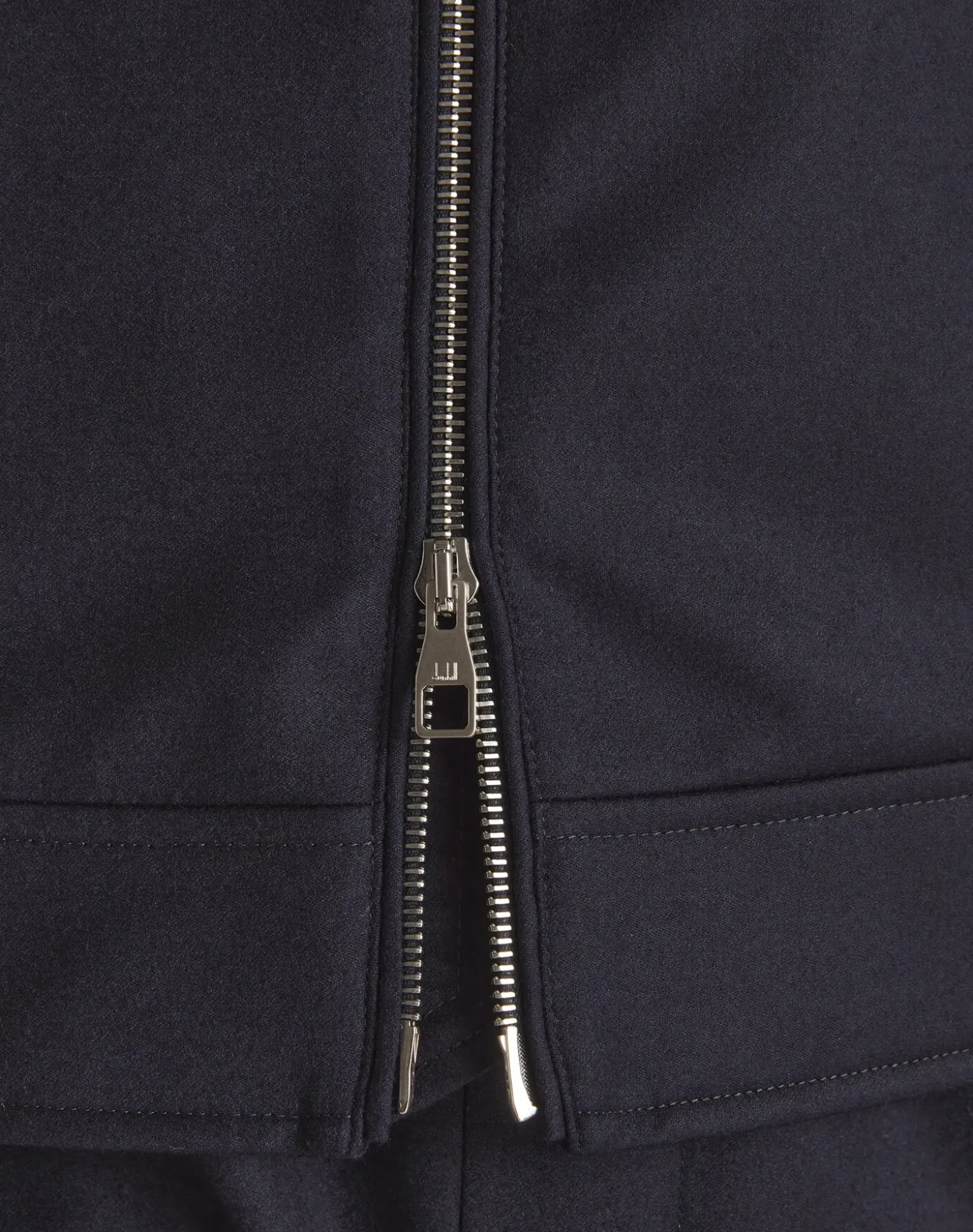 Athluxury Wool Cashmere Flannel Bomber Jacket