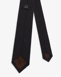 Black White Puppytooth Silk Woven Tie