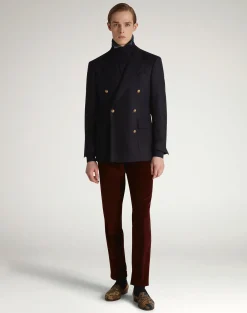 Cashmere Bourdon Double Breasted Sports Coat