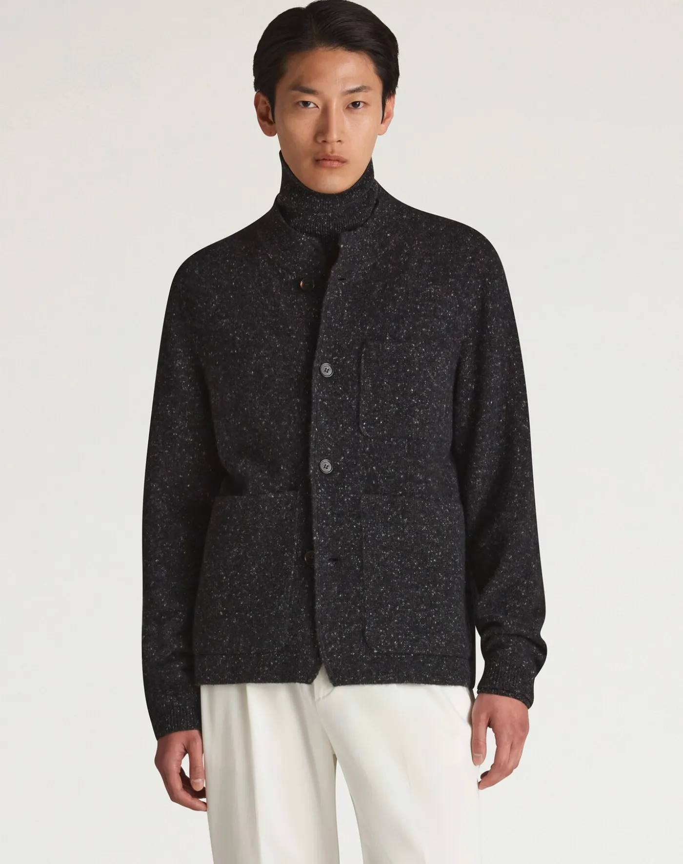 Cashmere Donegal Driving Cardigan
