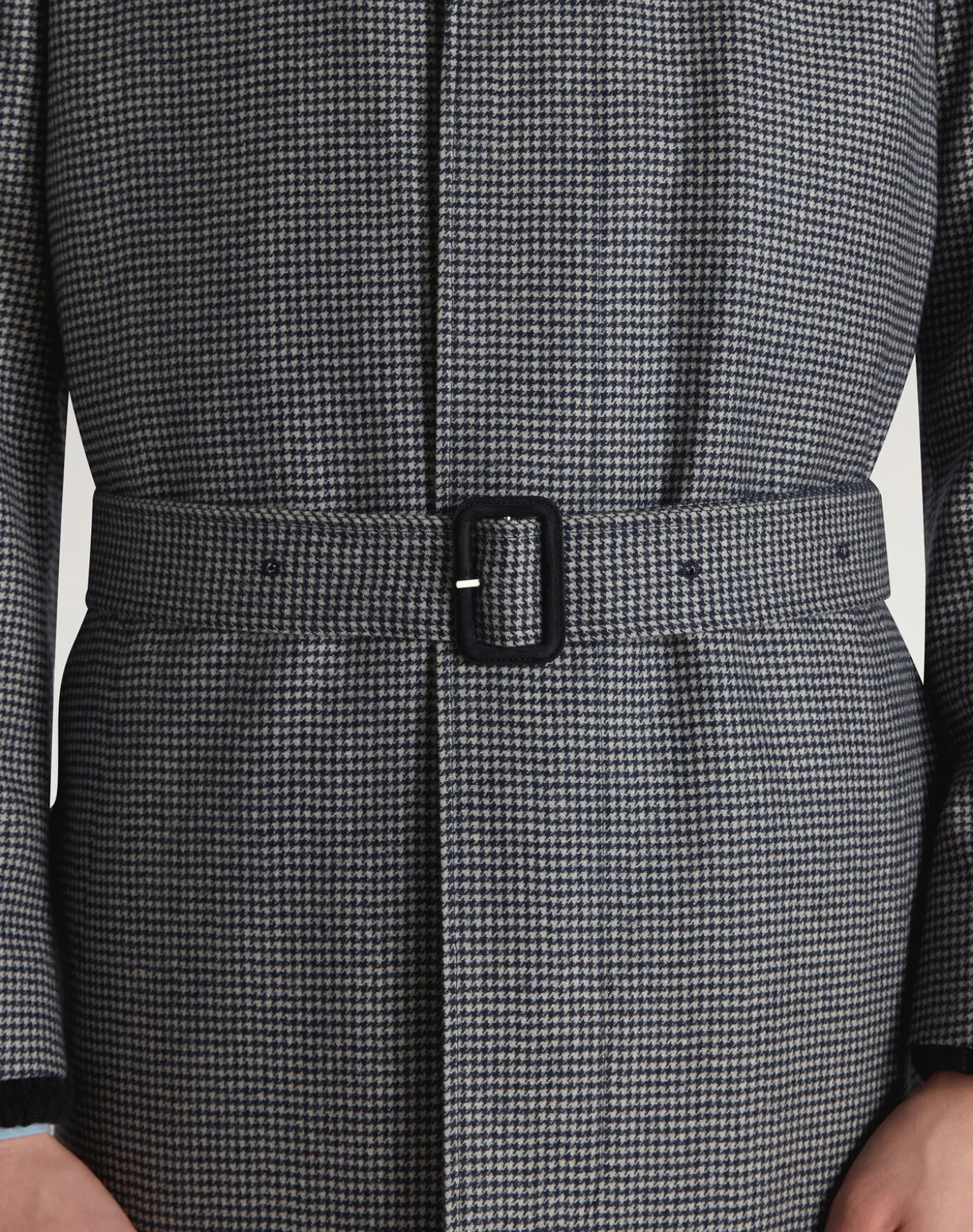 Cashmere Houndstooth Check Balmacaan