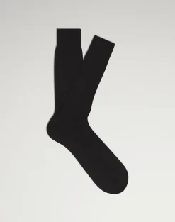 Cashmere Silk Ribbed Socks