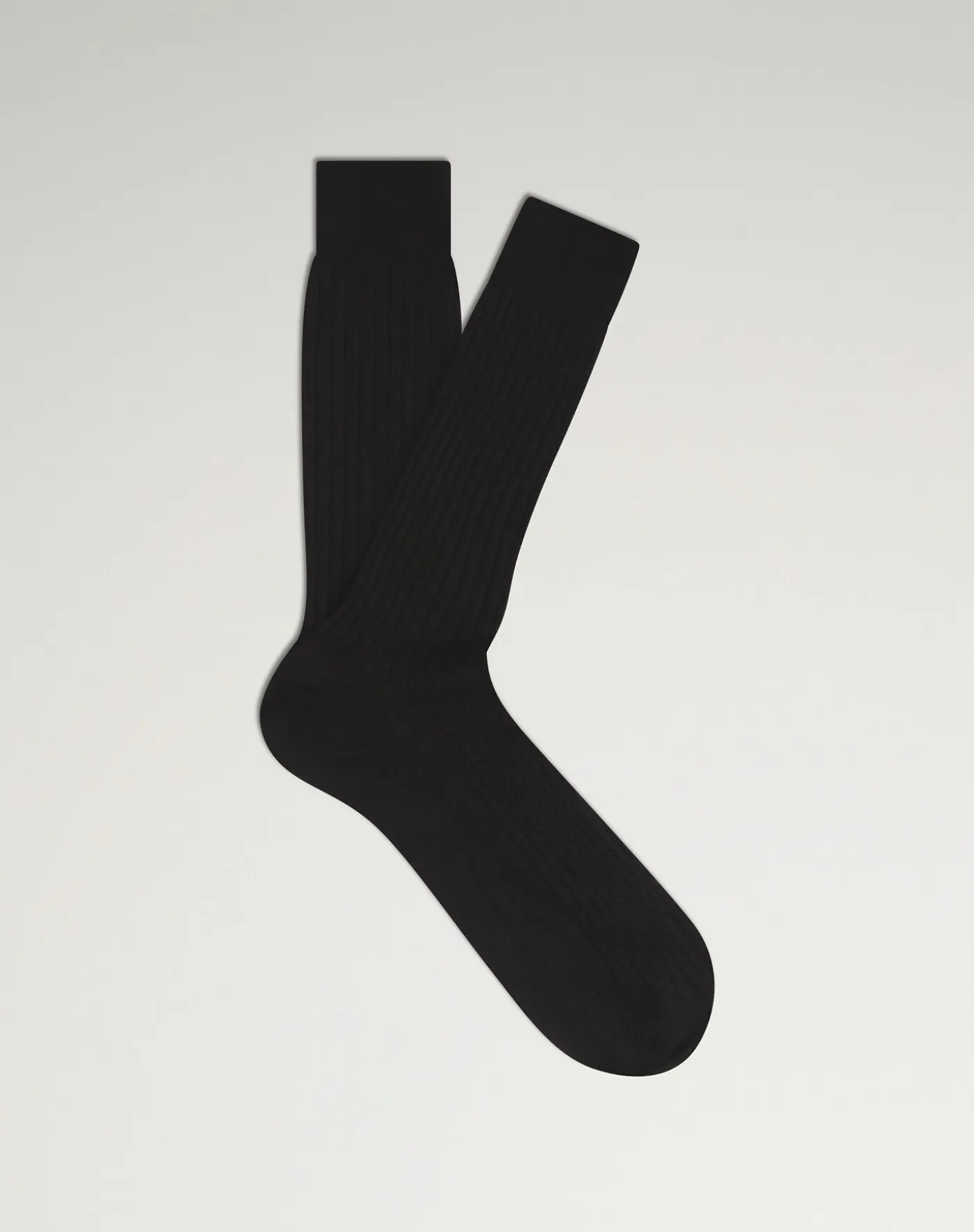 Cashmere Silk Ribbed Socks