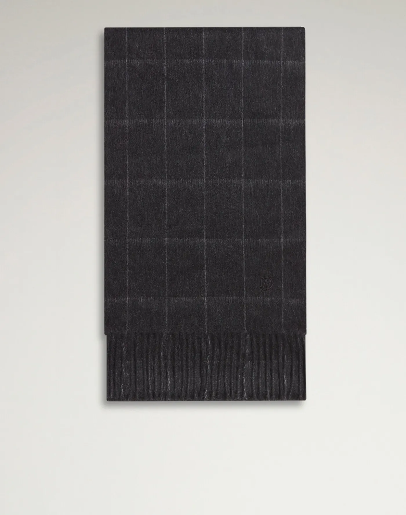 Cashmere Windowpane Double Face Scarf