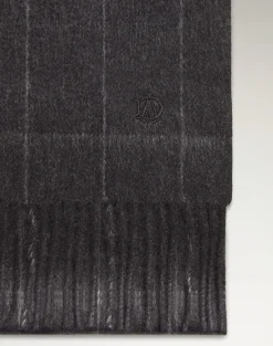 Cashmere Windowpane Double Face Scarf