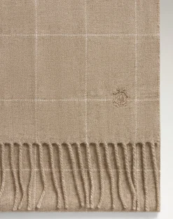 Cashmere Windowpane Scarf