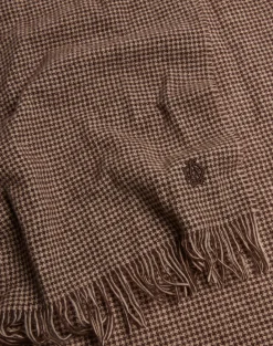 Cashmere Wool Puppytooth Lightweight Scarf