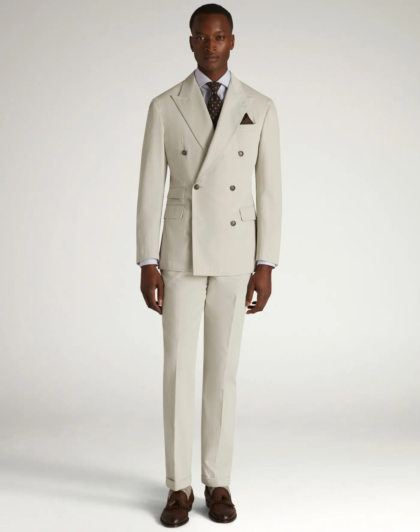 Cotton Cashmere Cavendish Double Breasted Jacket