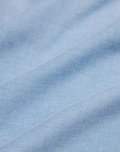 Cotton Cashmere Oxford Long Sleeve Spread Collar Shirt