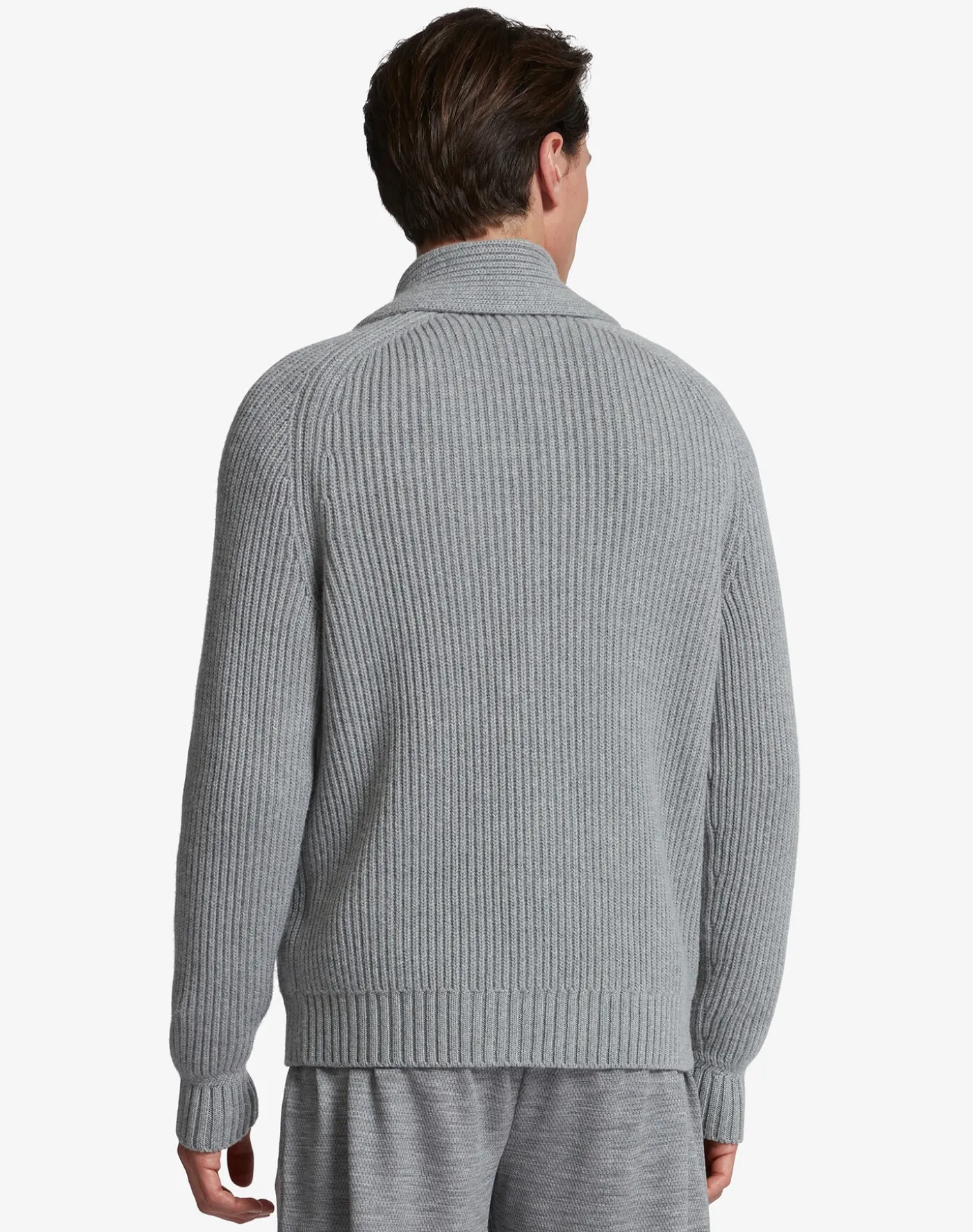 Cotton Cashmere Shawl Collar Cardigan