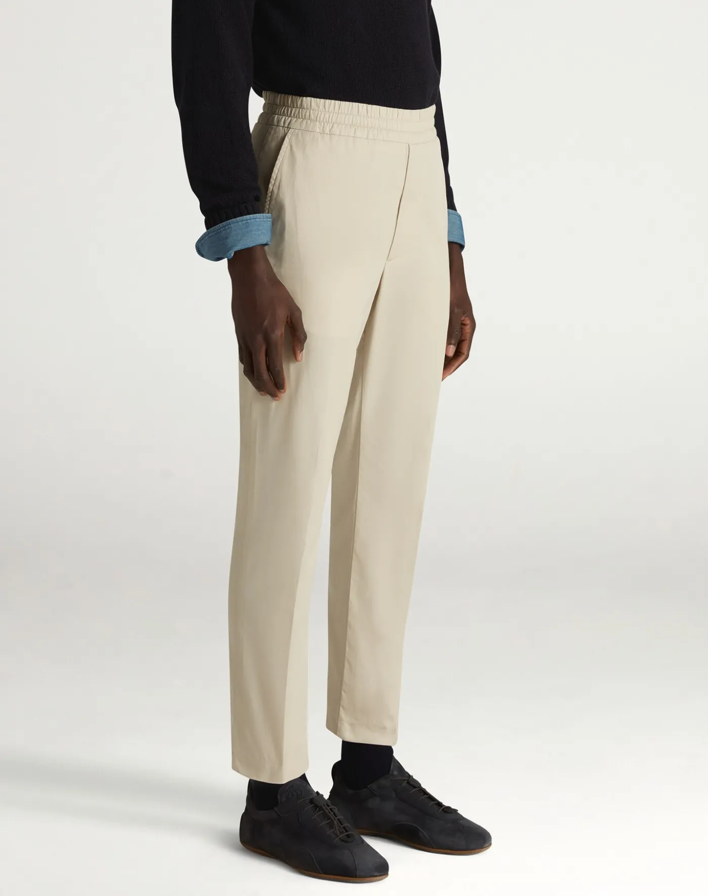 Cotton Gabardine Joggers