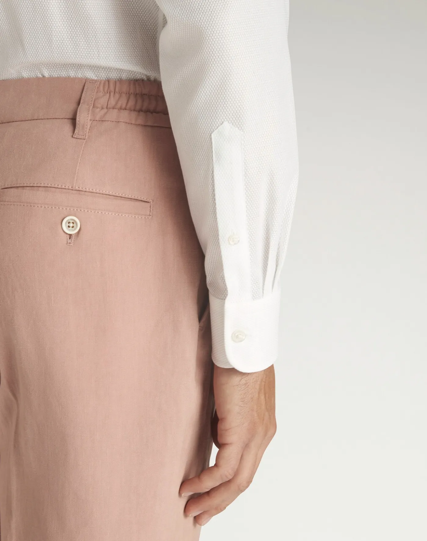 Cotton Giro Inglese Point Collar Shirt