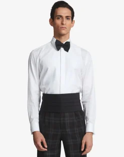 Cotton Oxford Bib Point Collar Evening Shirt