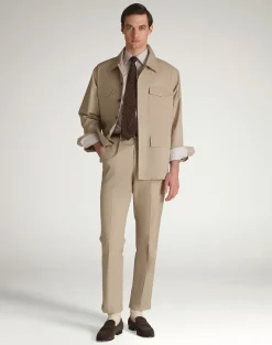Cotton Silk Field Shirt Jacket