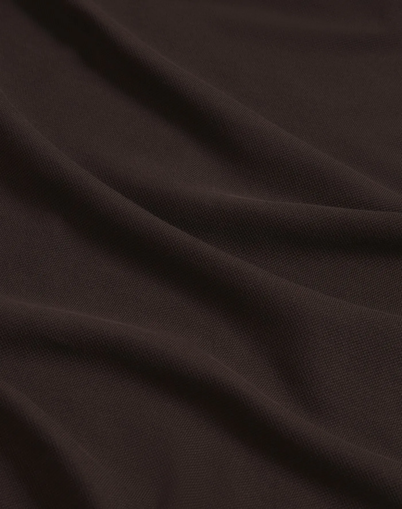 Cotton Silk Pique Long Sleeve Polo
