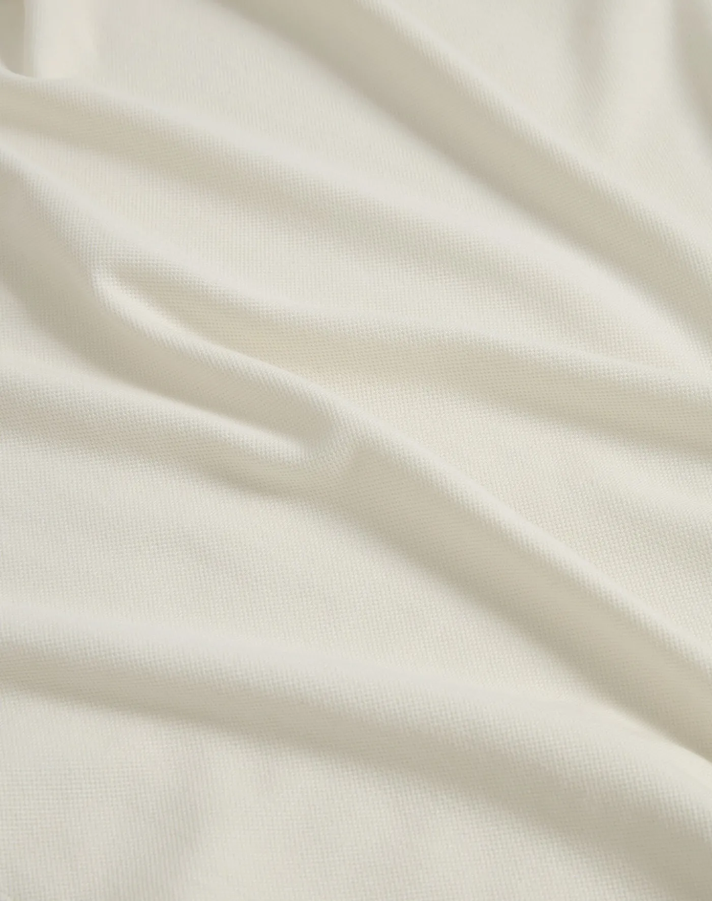 Cotton Silk Pique Long Sleeve Polo