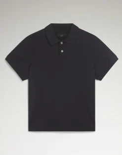 Cotton Silk Pique Short Sleeve Polo
