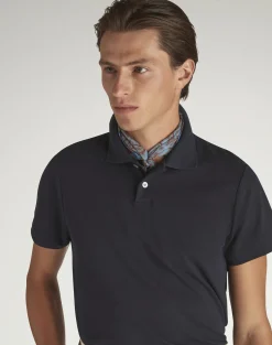 Cotton Silk Pique Short Sleeve Polo