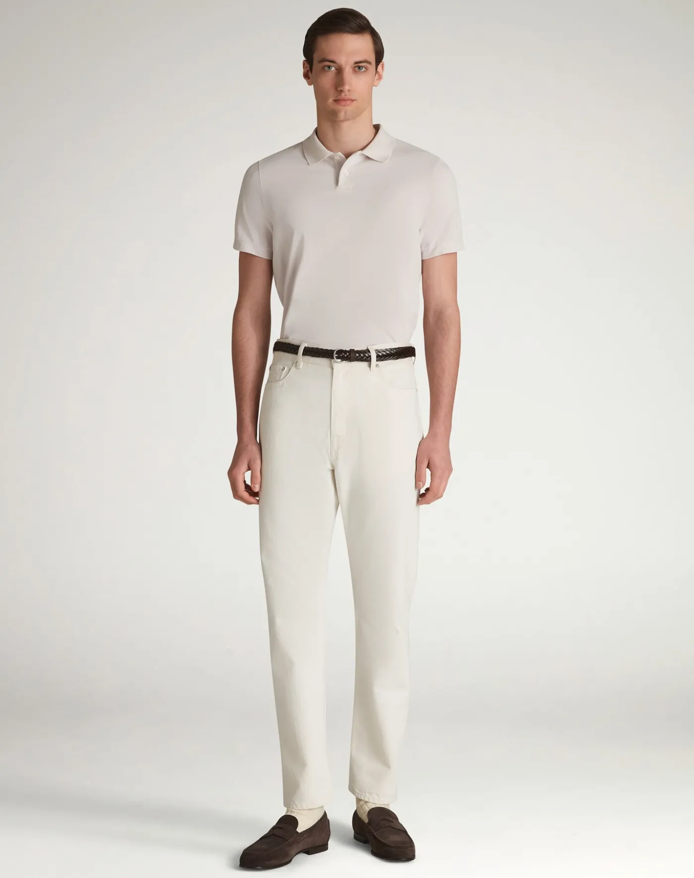 Cotton Silk Pique Short Sleeve Polo