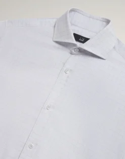 Cotton Tattersall Check Long Sleeve Spread Collar Shirt