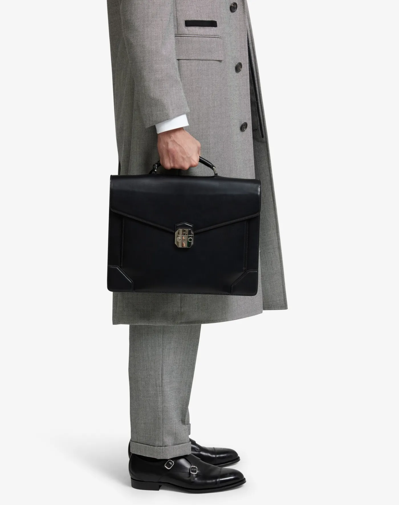 Eltham Lock Double Flap Document Case