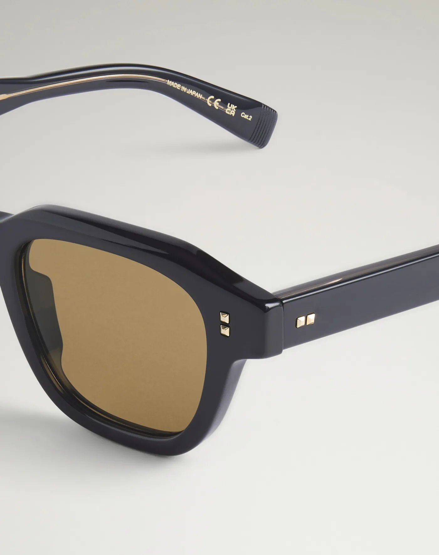 Heritage Hobnail Acetate Rectangular Frame Sunglasses