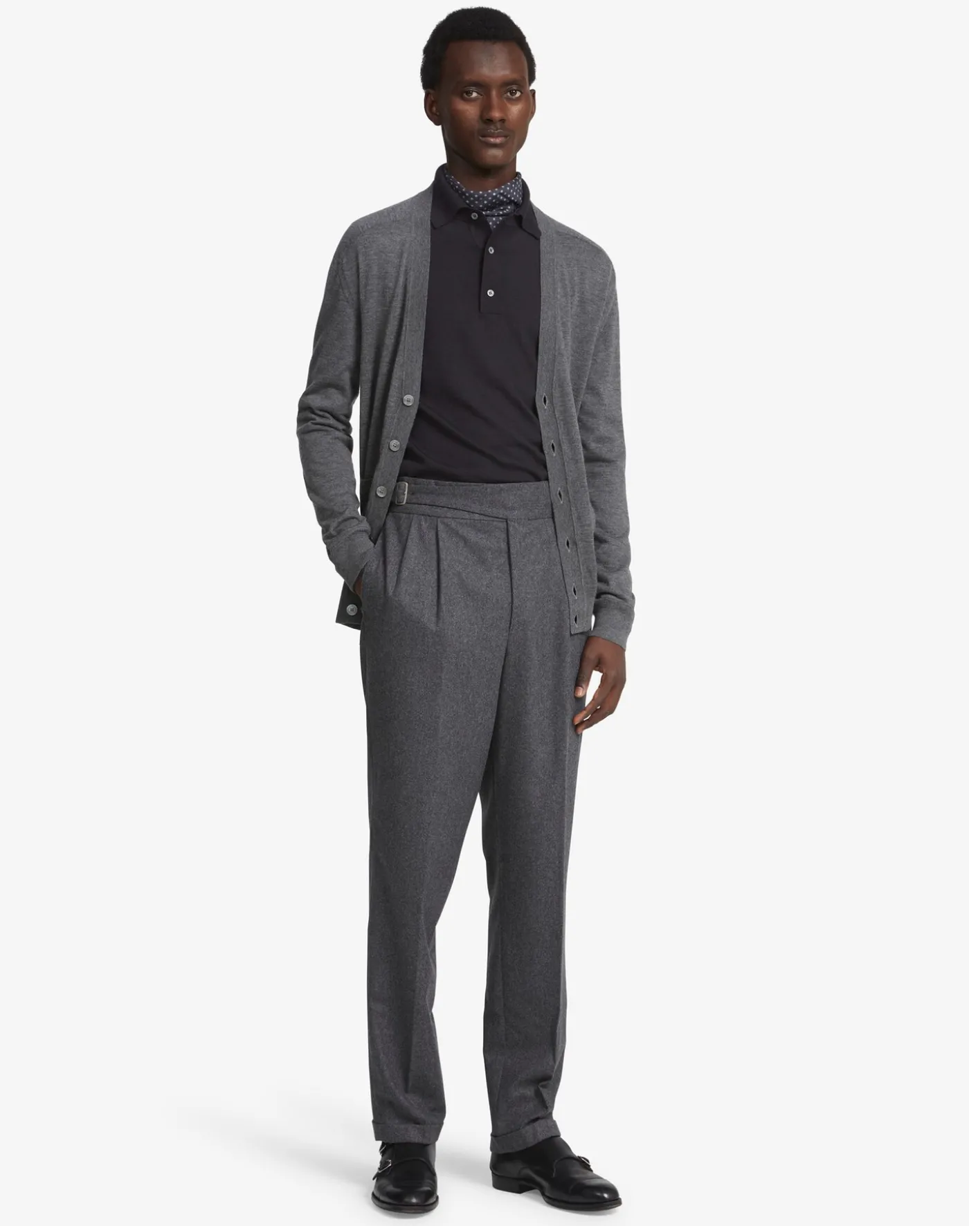 Melange Superfine Cashmere Cardigan