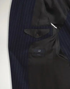 Merino Wool Chalkstripe Bourdon Single Breasted Jacket