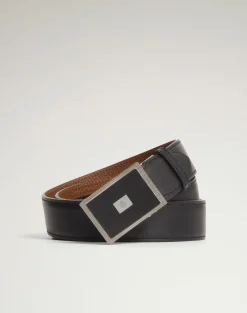 32mm Automatic Reed Buckle Smooth Leather Belt