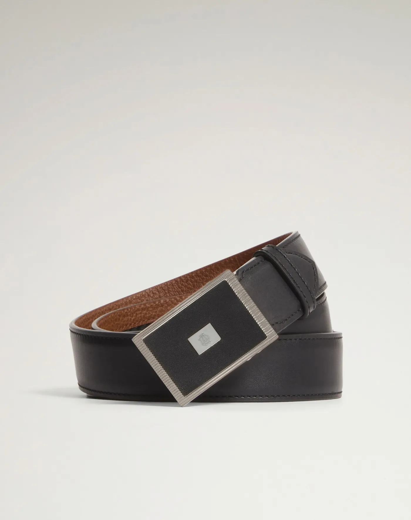 32mm Automatic Reed Buckle Smooth Leather Belt