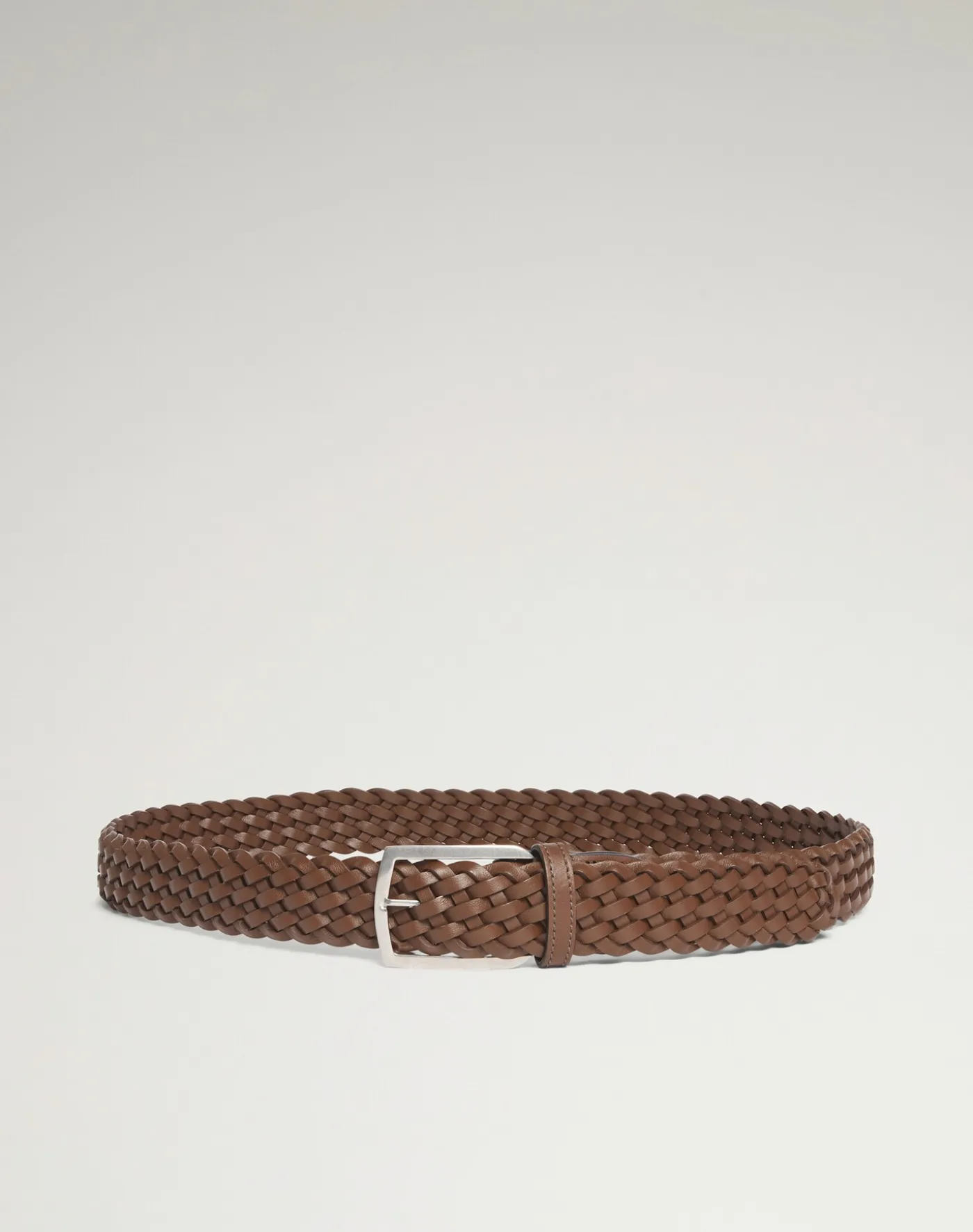 32Mm Braided Leather Belt