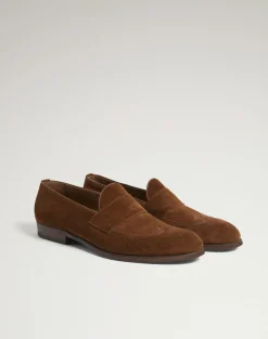 Mount Wingtip Suede Loafers