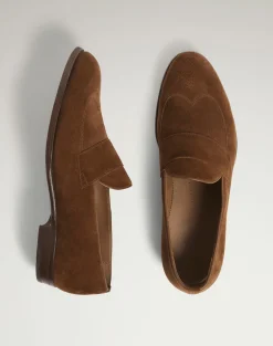 Mount Wingtip Suede Loafers