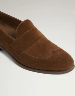Mount Wingtip Suede Loafers