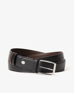 Reversible 32mm Rectangular Smooth Leather Belt