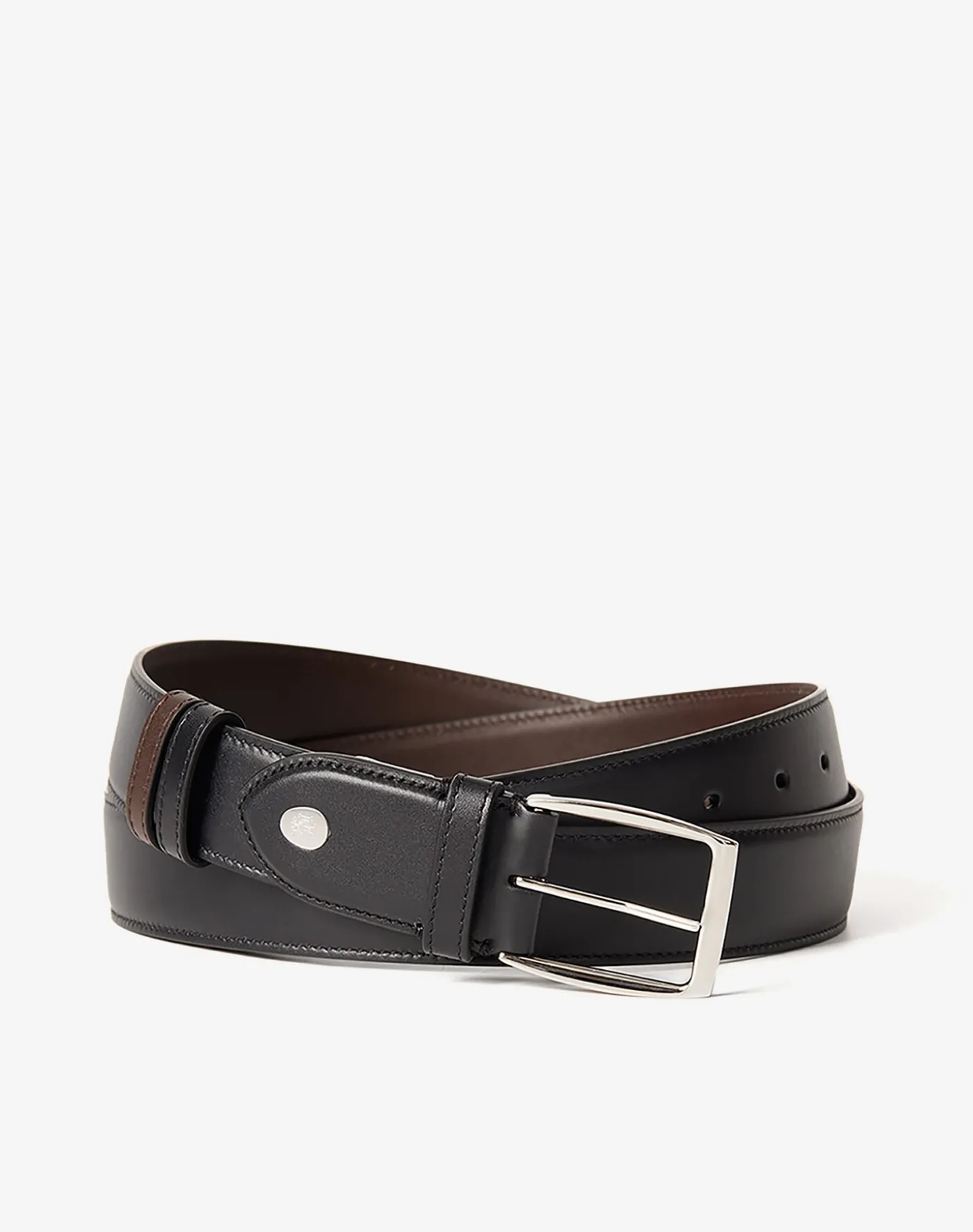Reversible 32mm Rectangular Smooth Leather Belt
