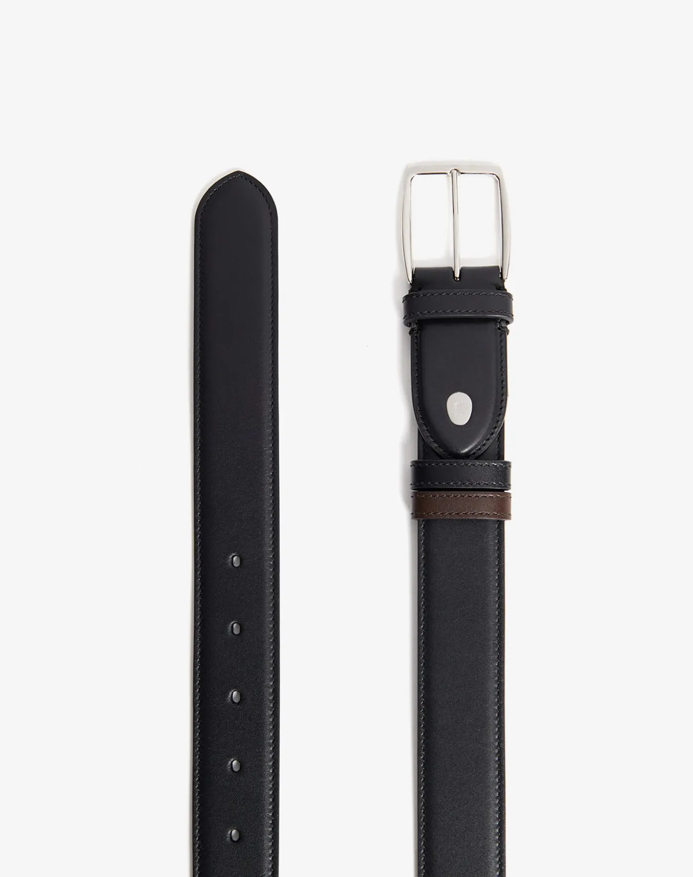Reversible 32mm Rectangular Smooth Leather Belt
