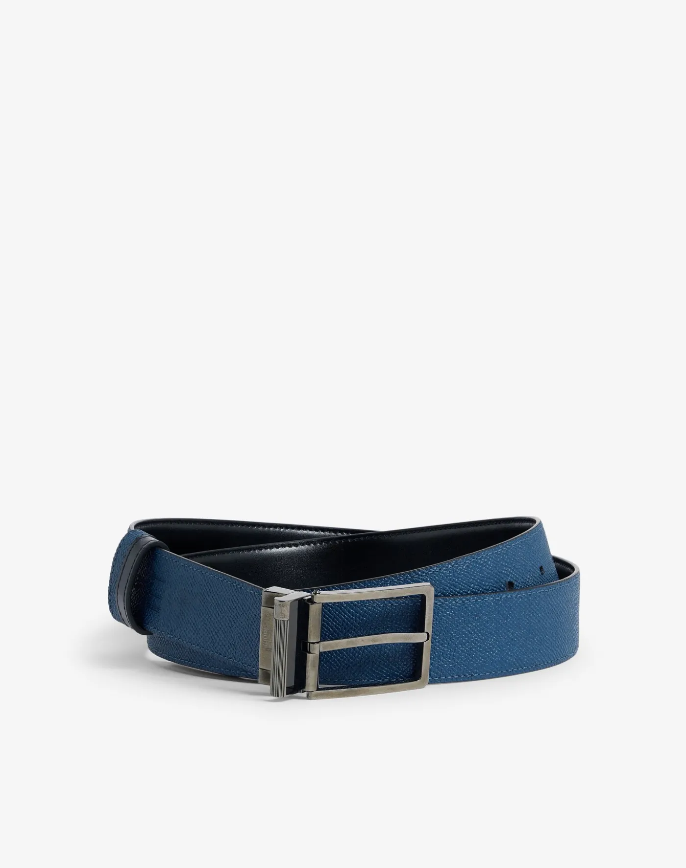 Reversible 35mm Rounded Roller Buckle Smooth Leather Belt