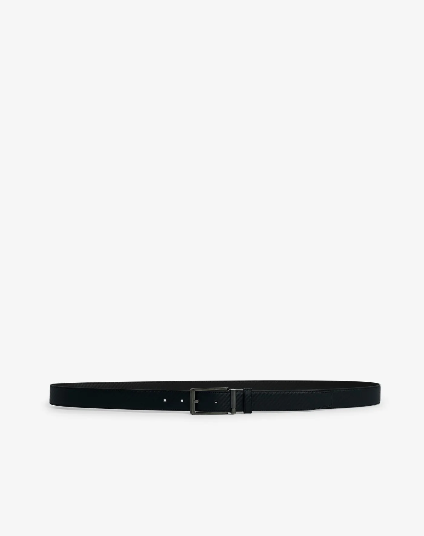 Reversible 30mm Rounded Roller Buckle Chassis Leather Belt