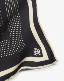 Silk Archive Square Repeated Printed Pocket Square