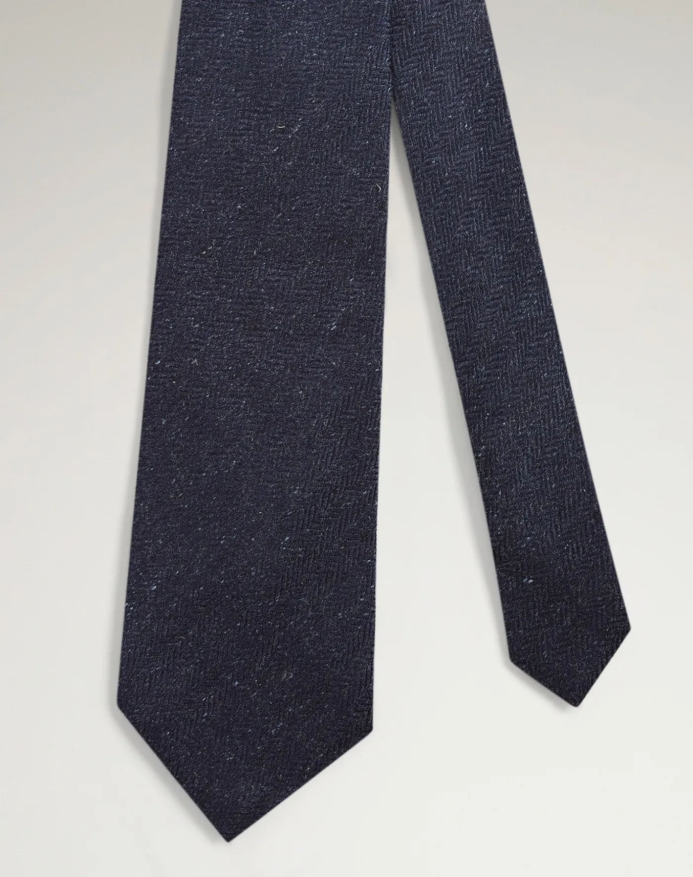 Silk Cotton Herringbone Woven Tie