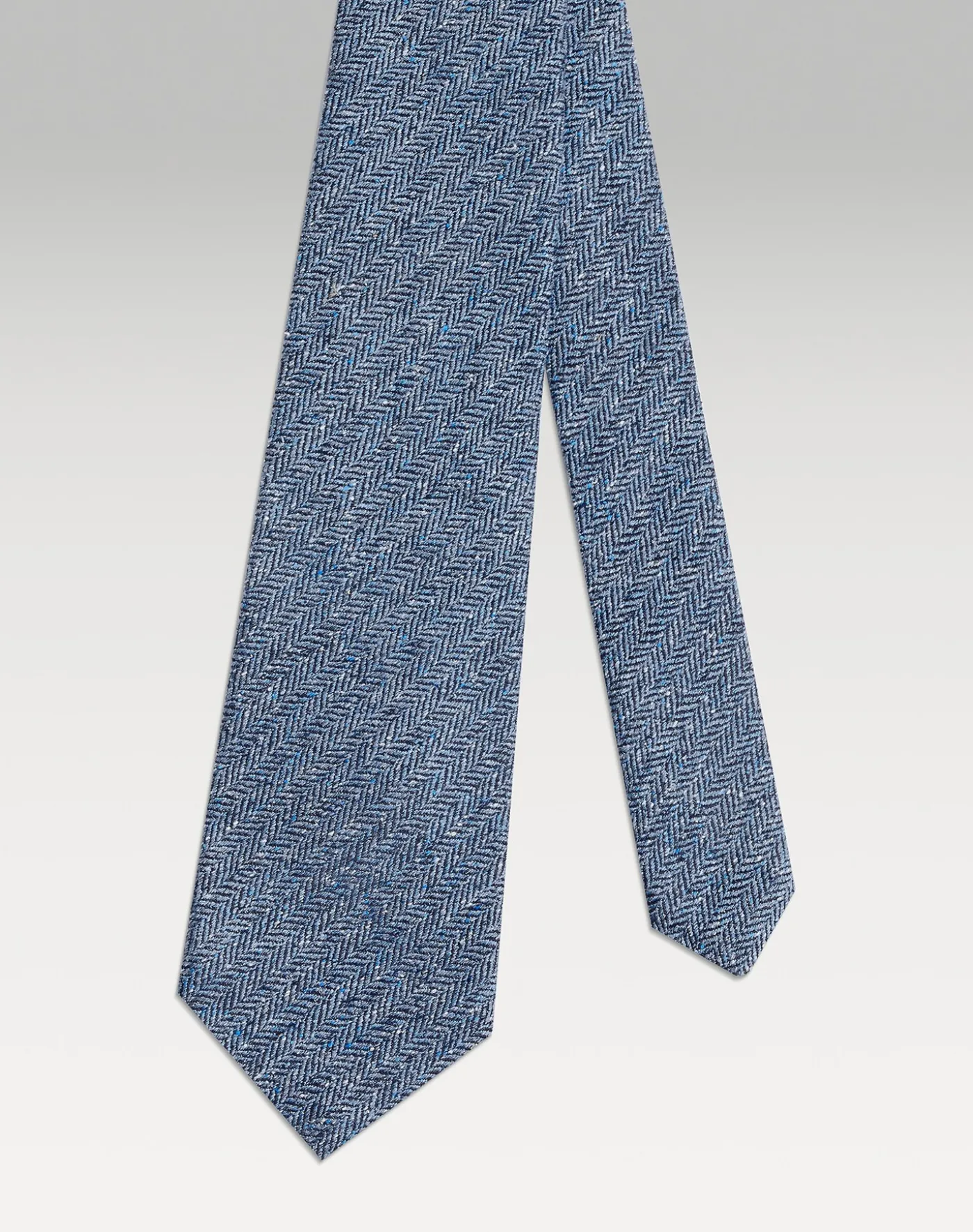 Silk Cotton Herringbone Woven Tie