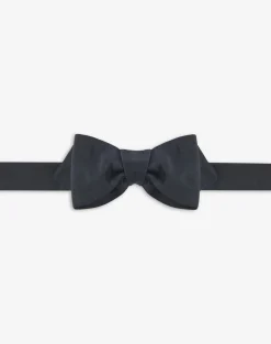 Silk Faille Pointed Butterfly Self Bow-Tie