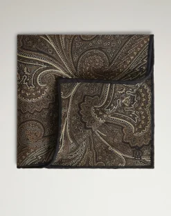 Silk Large Paisley Pocket Square