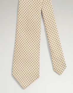 Silk Micro Diamond Neats Screen Printed Tie