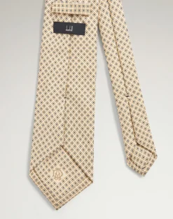 Silk Micro Diamond Neats Screen Printed Tie