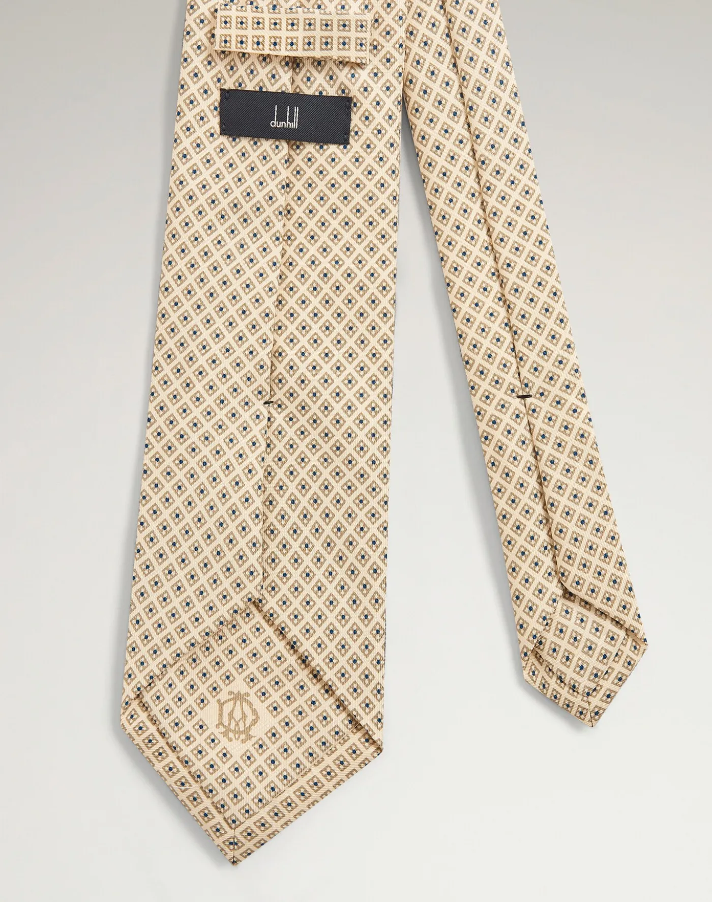Silk Micro Diamond Neats Screen Printed Tie