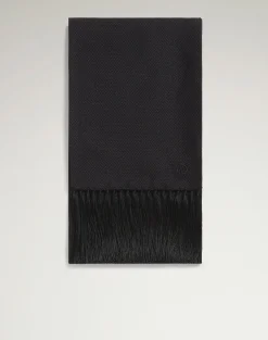 Silk Micro Texture Evening Scarf