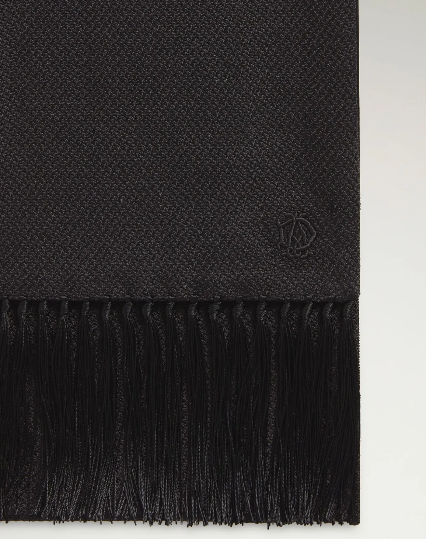 Silk Micro Texture Evening Scarf